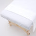 T220 Percale Fitted Massage Table Sheets 37x78x5 folded down