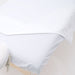 T220 Percale Massage Table Sheet Set 3pc white folded down