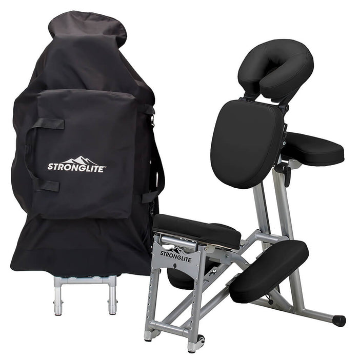 Stronglite ergo Pro  ll Portable Massage Chair Package Black